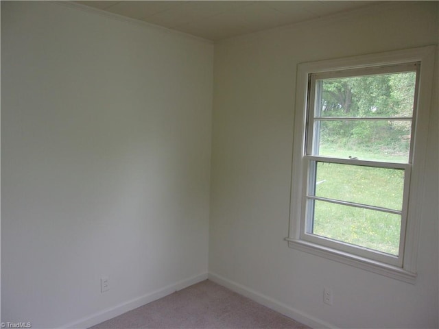 view of carpeted empty room