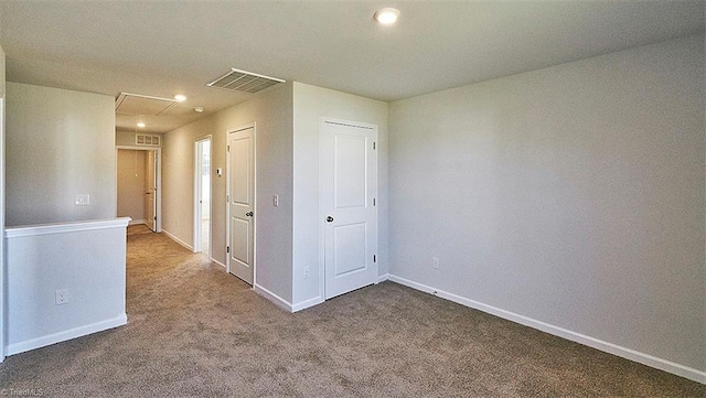 view of carpeted empty room