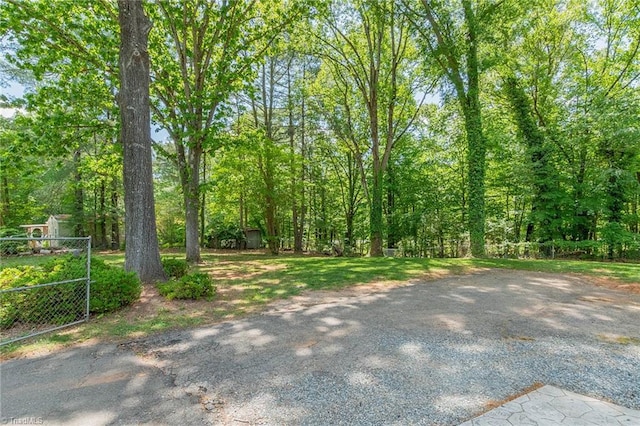 exterior space with aphalt driveway