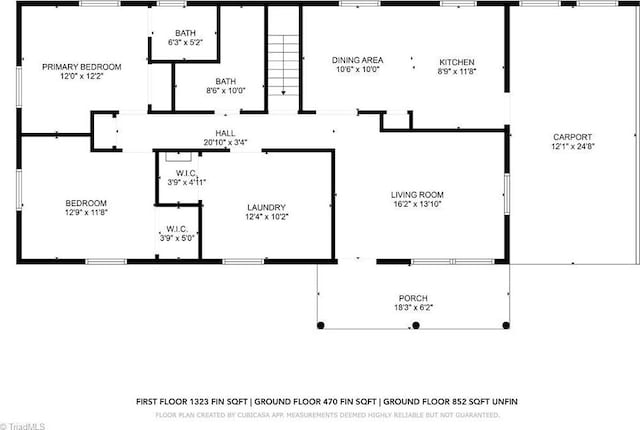 368 Shady Grove Rd, Eden, NC 27288 - view of room layout