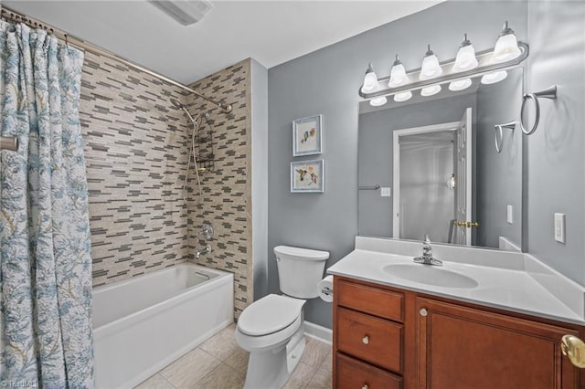 168 Redmeadow Dr, Advance, NC 27006 - full bath featuring shower / bath combination with curtain, vanity, and tile patterned floors