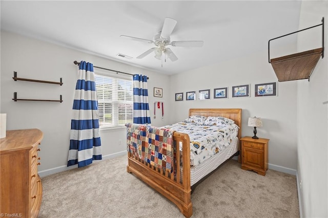 168 Redmeadow Dr, Advance, NC 27006 - bedroom featuring carpet flooring and ceiling fan