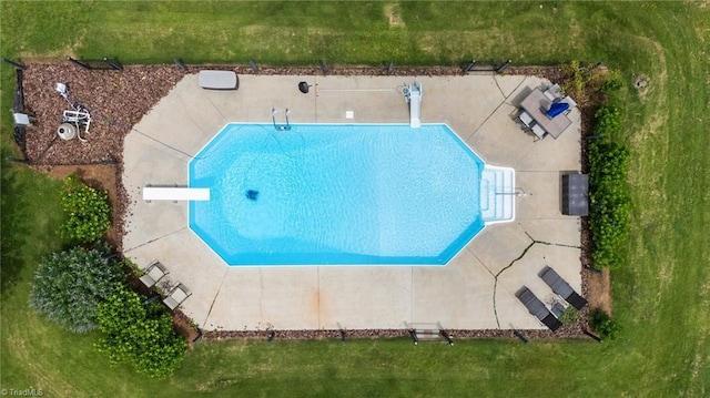 168 Redmeadow Dr, Advance, NC 27006 - view of swimming pool with a diving board