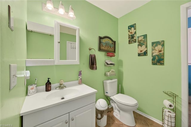 214 Stokes Forest Dr, King, NC 27021 - bathroom featuring vanity and tile patterned flooring
