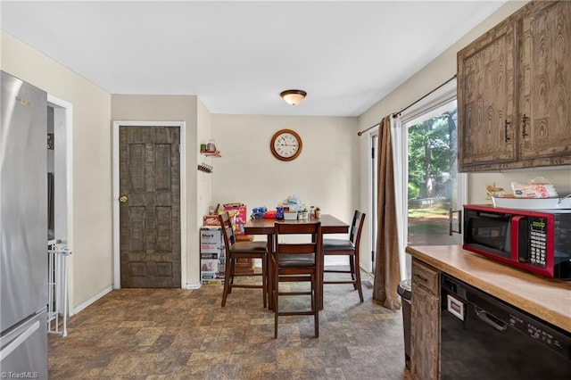 214 Stokes Forest Dr, King, NC 27021 - dining room with stone finish floors