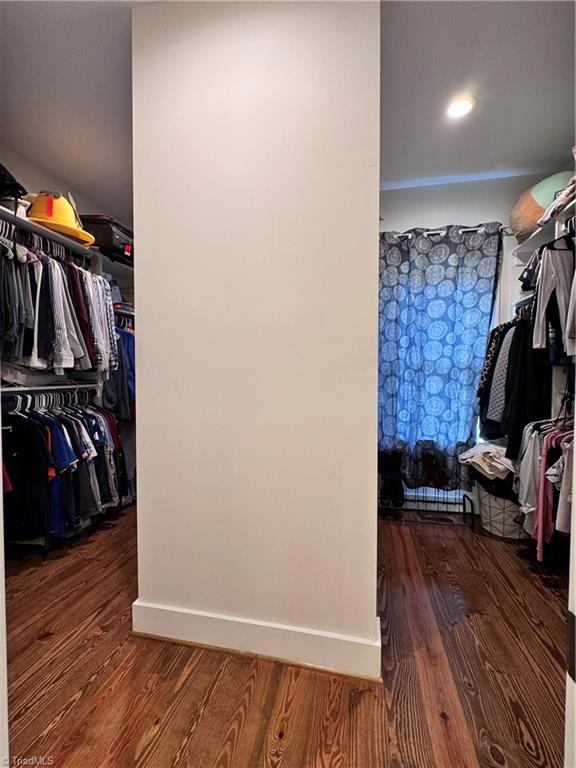 3064 Wesley Farm Ln, Sophia, NC 27350 - walk in closet with wood finished floors