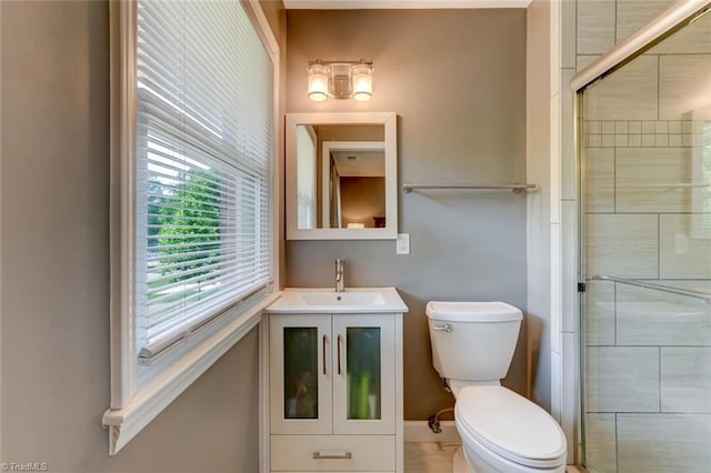 1274 Candlewood Dr, Elon, NC 27244 - bathroom with toilet, a tile shower, and vanity