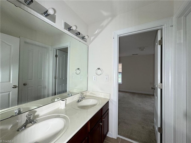 bathroom featuring vanity