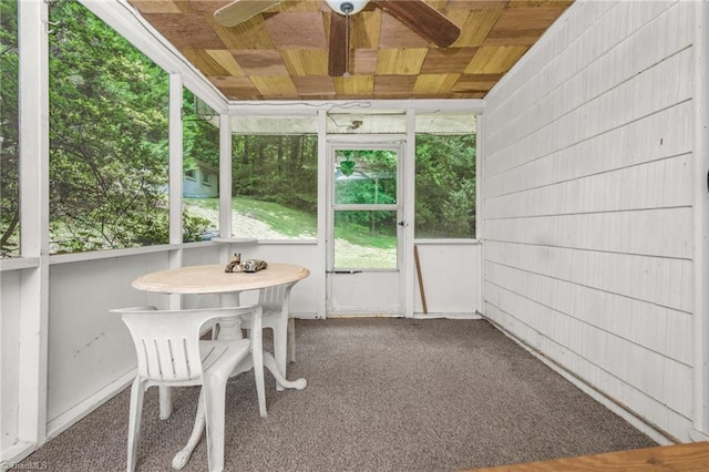 1788 Joshie Dr, Winston-Salem, NC 27103 - sunroom featuring a ceiling fan