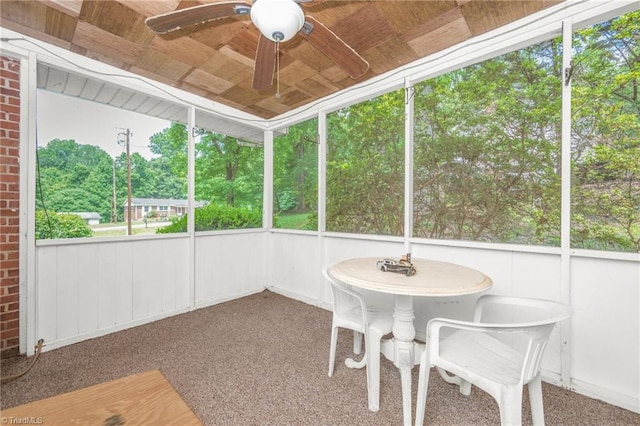 1788 Joshie Dr, Winston-Salem, NC 27103 - sunroom featuring a ceiling fan