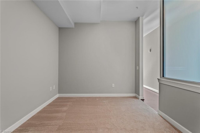 unfurnished room featuring carpet