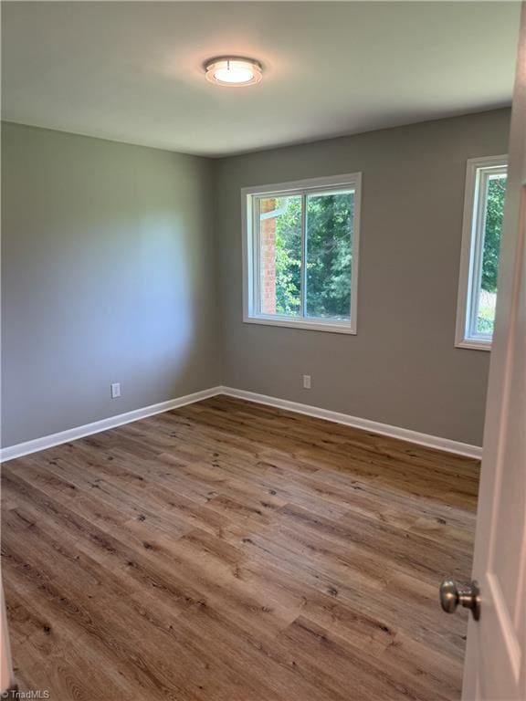 4115 Rose Lake Dr, Greensboro, NC 27407 - spare room featuring healthy amount of natural light, baseboards, and wood finished floors