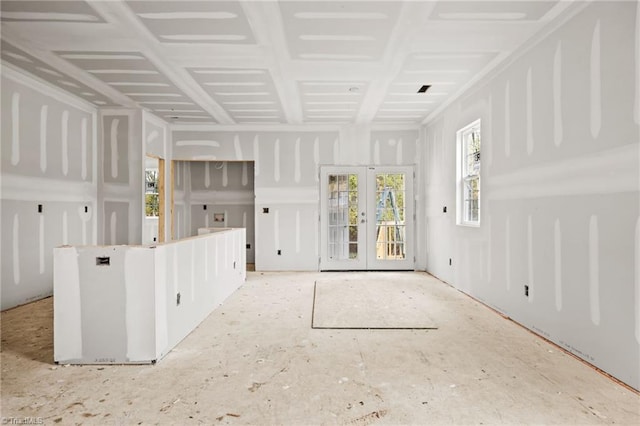 interior space with french doors