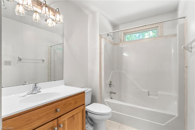 7849 Circle L Trl, Rougemont, NC 27572 - bathroom featuring vanity, shower / bathtub combination, and tile patterned floors
