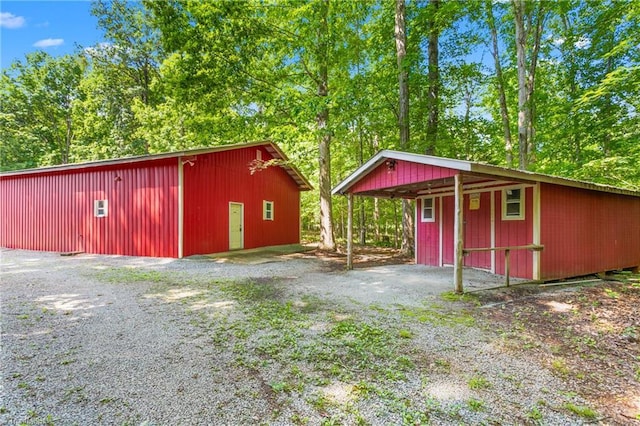 7849 Circle L Trl, Rougemont, NC 27572 - view of pole building with a detached carport