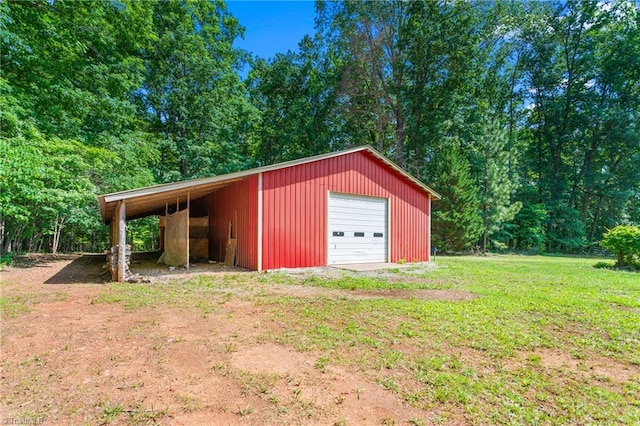 7849 Circle L Trl, Rougemont, NC 27572 - garage featuring a detached garage