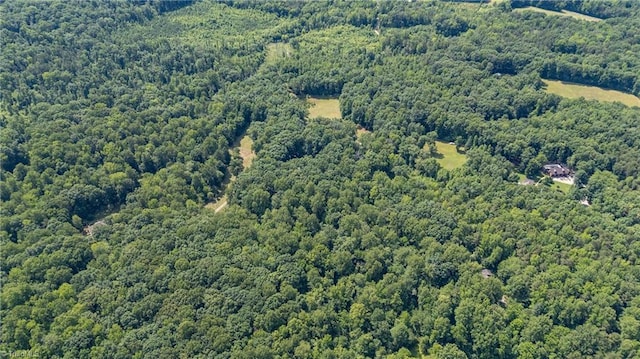 7849 Circle L Trl, Rougemont, NC 27572 - aerial view of property and surrounding area with a heavily wooded area
