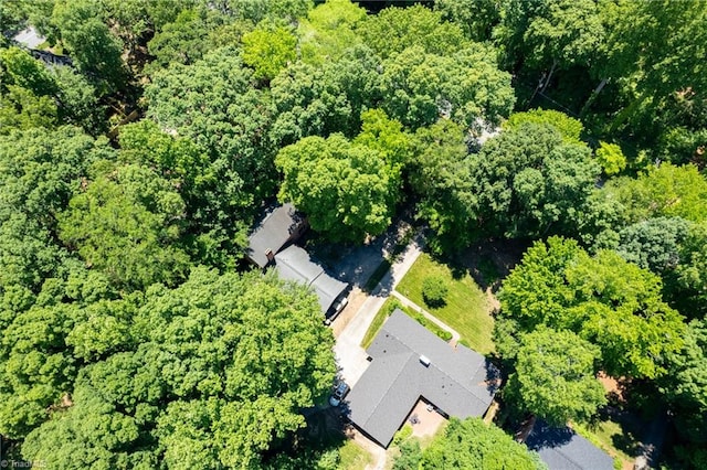 1204 Hobbs Rd, Greensboro, NC 27410 - view of property location with a heavily wooded area