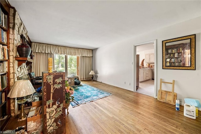 1204 Hobbs Rd, Greensboro, NC 27410 - living room with wood finished floors