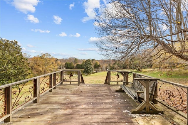 view of wooden terrace