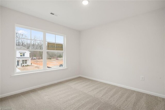 5365 Roshni Ter, Mcleansville, NC 27301 - carpeted empty room featuring visible vents, baseboards, and recessed lighting