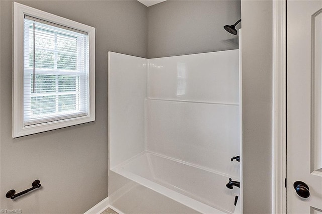 307 Lick Creek Church Rd, Denton, NC 27239 - bathroom with baseboards and bathing tub / shower combination
