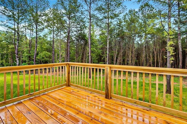 307 Lick Creek Church Rd, Denton, NC 27239 - wooden deck with a lawn