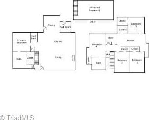 306 W Greenway Dr S, Greensboro, NC 27403 - floor plan / room layout