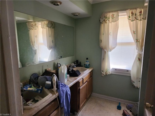 bathroom with vanity