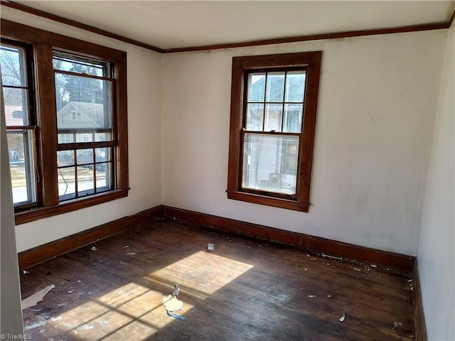 spare room featuring a wealth of natural light