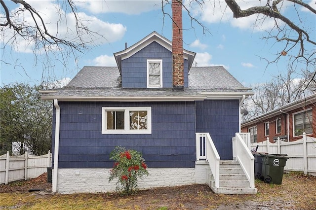 view of rear view of property