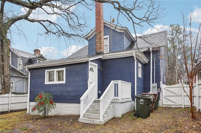 view of back of property