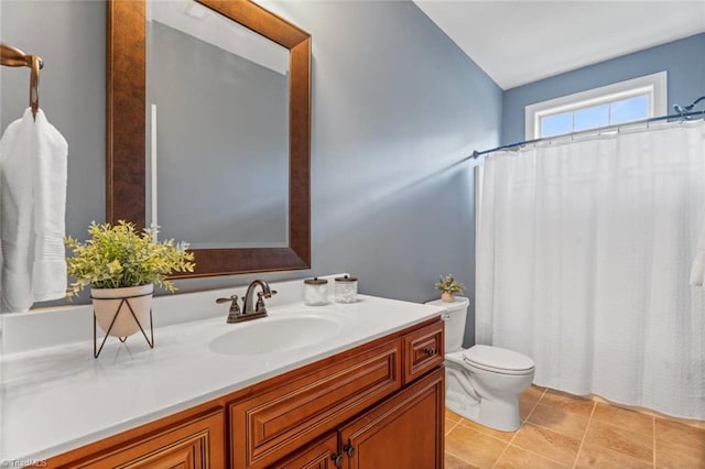 142 Covington Pl, Lewisville, NC 27023 - full bath featuring vanity, tile patterned flooring, and a shower with curtain