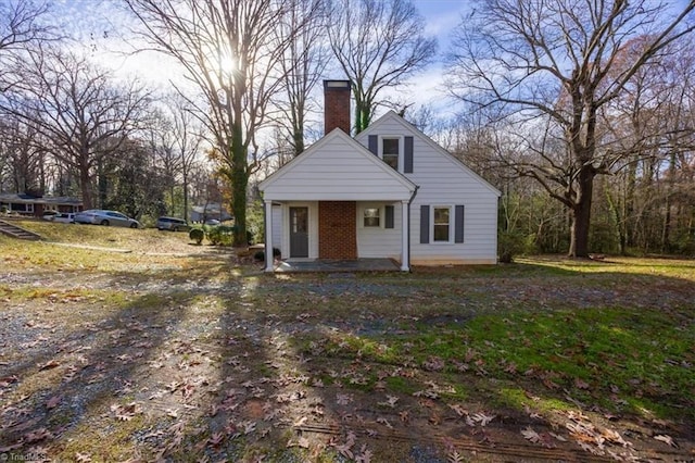 exterior space with covered porch