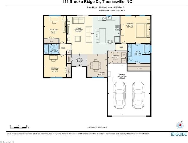 111 Brooke Ridge Dr, Thomasville, NC 27360 - room layout