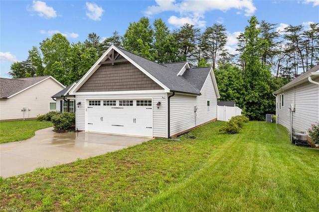 111 Brooke Ridge Dr, Thomasville, NC 27360 - view of home's exterior with an attached garage and concrete driveway