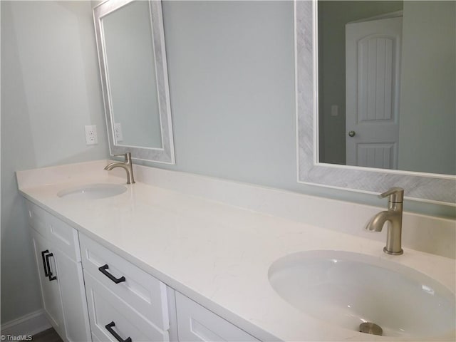 4391 Old Town Dr, Winston-Salem, NC 27106 - bathroom featuring double vanity and a sink