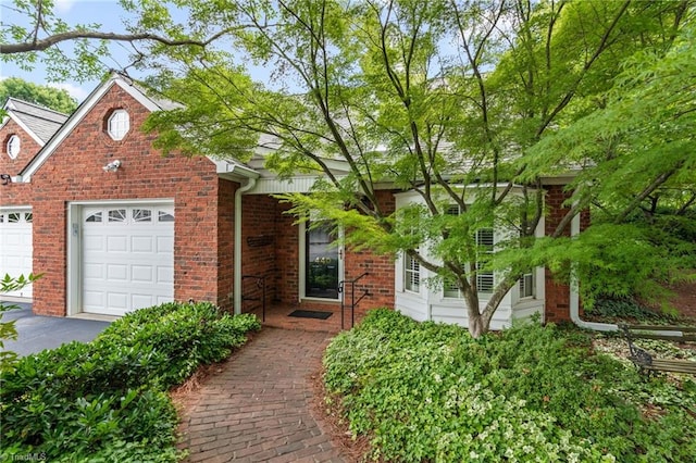 440 Marshall View Ct, Winston-Salem, NC 27101 - view of front of home with brick siding, driveway, and a garage