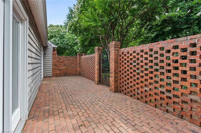 440 Marshall View Ct, Winston-Salem, NC 27101 - view of patio / terrace featuring a gate
