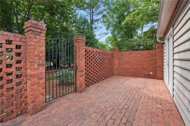 440 Marshall View Ct, Winston-Salem, NC 27101 - view of patio / terrace featuring a gate
