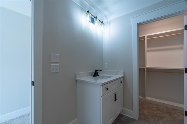 bathroom featuring vanity