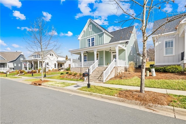 view of front of home featuring a porch