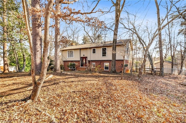 view of rear view of property