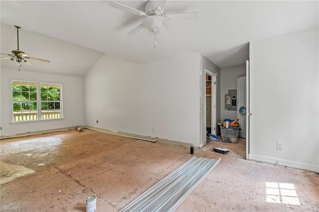 4812 Country Meadows Dr, Julian, NC 27283 - spare room with a ceiling fan and electric panel