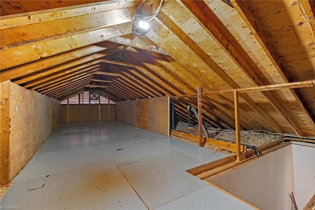 view of attic