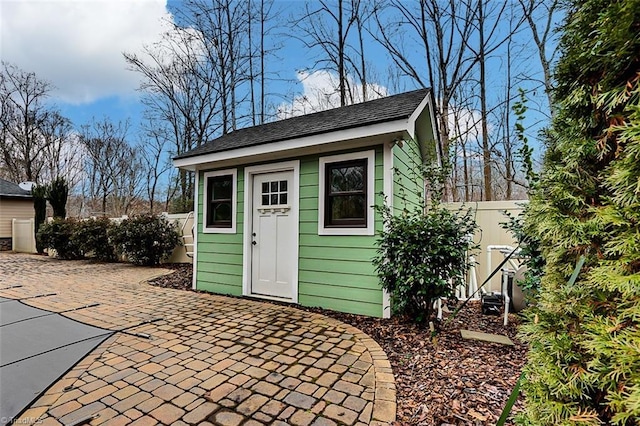 view of outbuilding