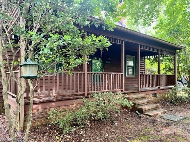 5608 Fred Lineberry Rd, Randleman, NC 27317 - view of property exterior featuring a porch