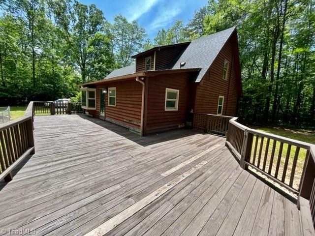 5608 Fred Lineberry Rd, Randleman, NC 27317 - view of wooden terrace