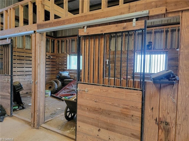 view of horse barn