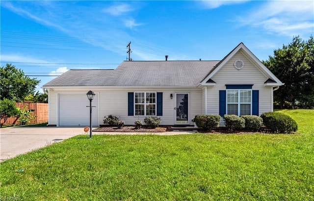3207 Stavanger Ct, Winston-Salem, NC 27127 - ranch-style house featuring concrete driveway and an attached garage